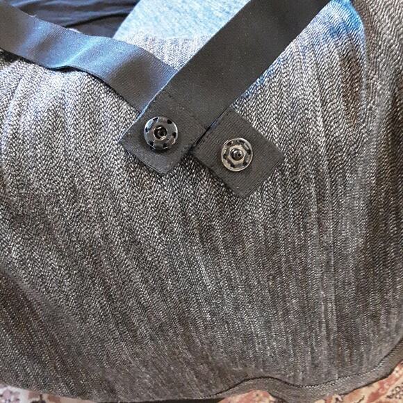 J. Jill NEW Black Marled Wool & Linen Blend Open Front Midi Duster Jacket L - Picture 6 of 7